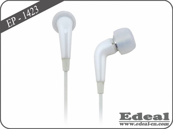 Stylish Ceramic earphone with 3-button volume control and built-in mic for gift