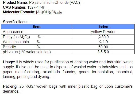 POLYALUMINUM CHLORIDE (PAC)