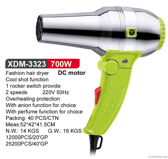 Hot Selling Travel Hair Dryer / Mini Foldable Household Hair Dryer