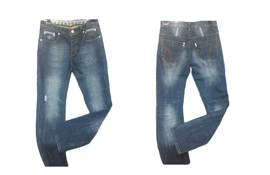 Mens Denim Contrast