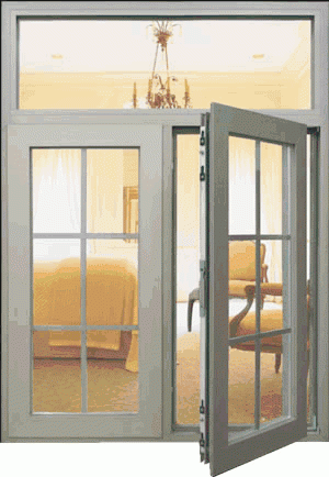 Aluminium casement window