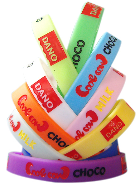 Give Away Logo Printed Silicone Wristband