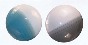 Two-tone gym ball