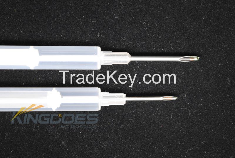 1.4x10 mm ISO11784/85 134.2 Khz animal microchip syringe packed for fish