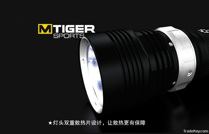 Mtigersports MT-Q9 IP68 1000lumens and magnetic led diving flashlight