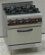 4-burner gas range with oven under