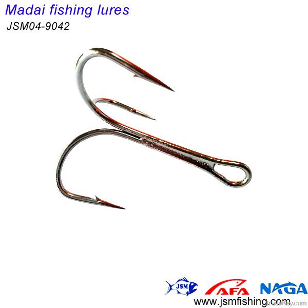 420 stainless steel treble fishing hook