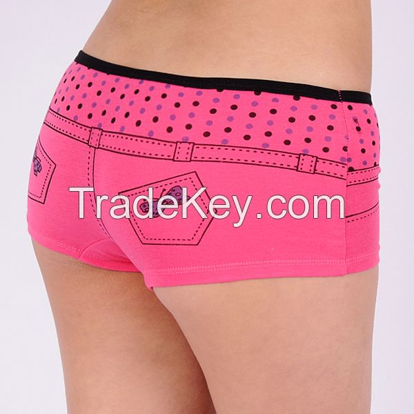 women sports underwear Jeans shape cotton panties stretch cotton wome