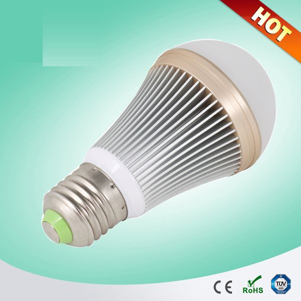 2 years warranty aluminum shell 7w led bulbs E27/B22