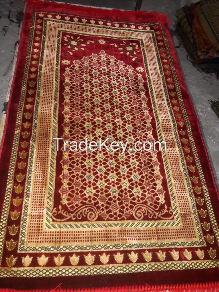 Prayer Mat - Velvet - 26 x42  Muslim Jai Namaz