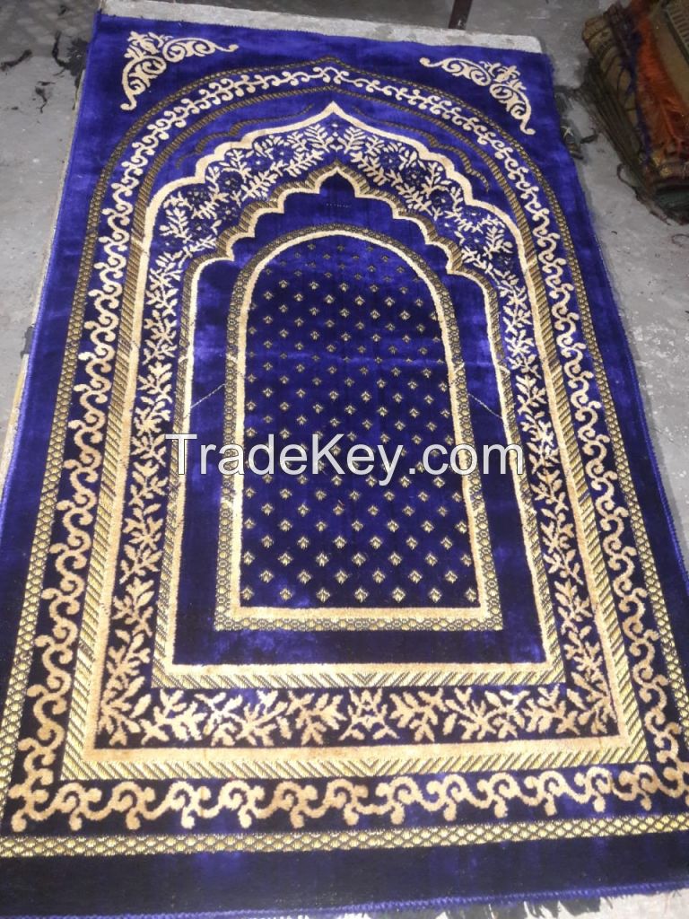 Prayer Mat - Velvet - 26 x42  Muslim Jai Namaz