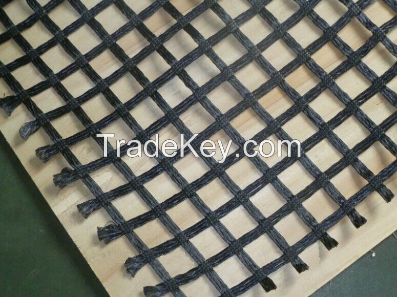 fiberglass geogrids warp knitting polyester geogrids