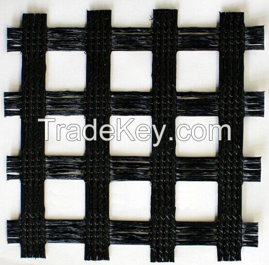 fiberglass geogrids warp knitting polyester geogrids