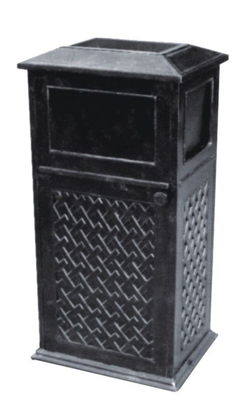 outdoor trash can