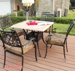 garden furniture set outdoor cast iron table