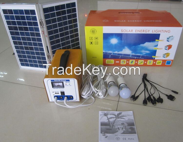 DC 12w solar lighting system for indoor