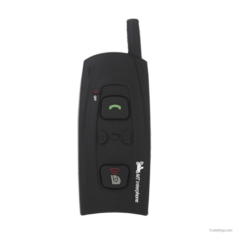 1200M black bluetooth wireless headset intercom system