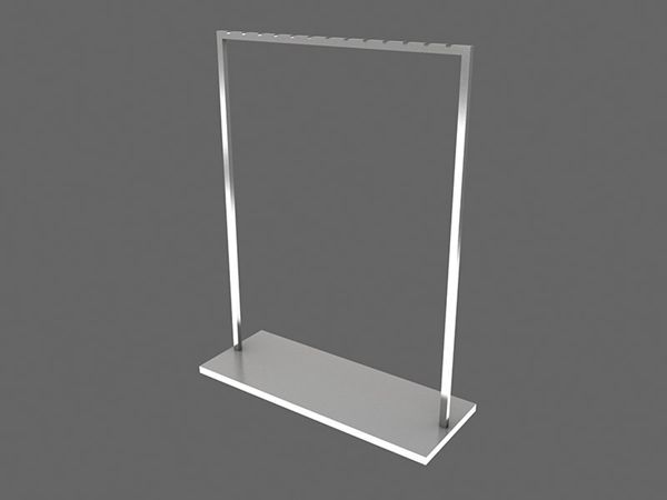 Aluminum metal rack, women clothing shop clothing rack,used of metal material