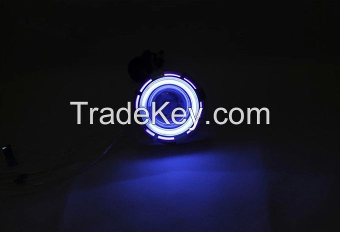 2.5 inch bi xenon projector lens LED angel eyes  mortorcycel lights