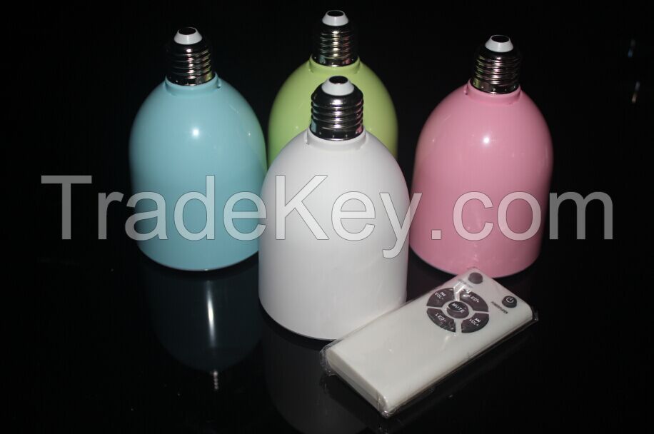 Led bulb with bluetooth speaker