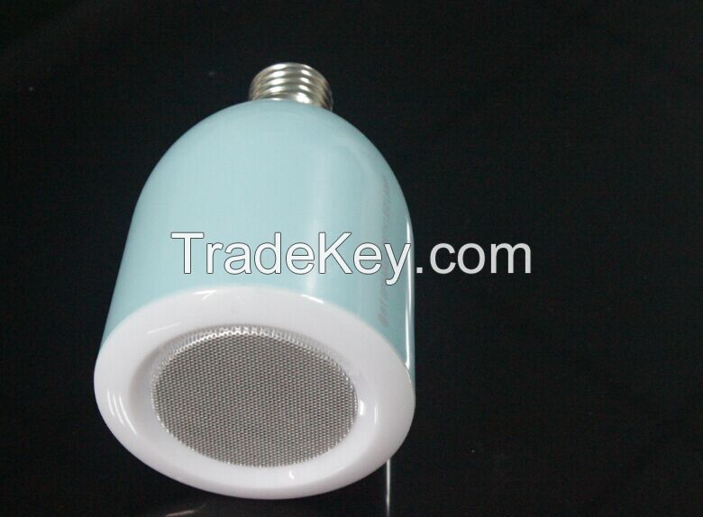 Led bulb with bluetooth speaker