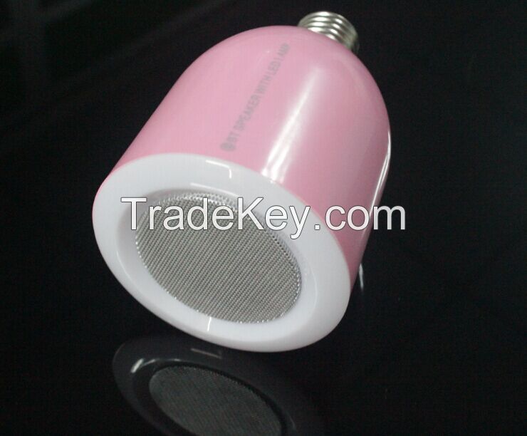 Led bulb with bluetooth speaker