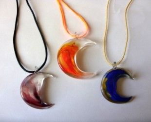 hand made glass pendants