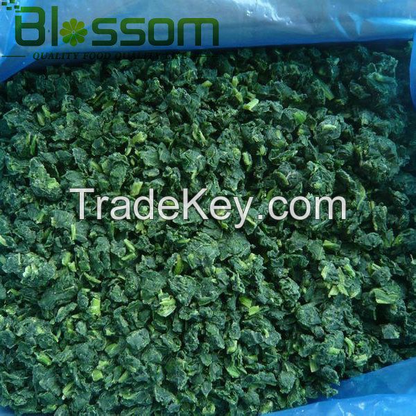 Supply frozen vegetable IQF spinach frozen spinach