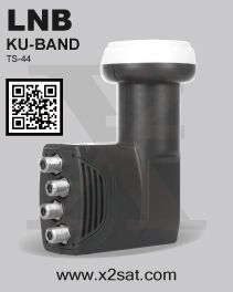 Universal LNB quad for digital satellite dish