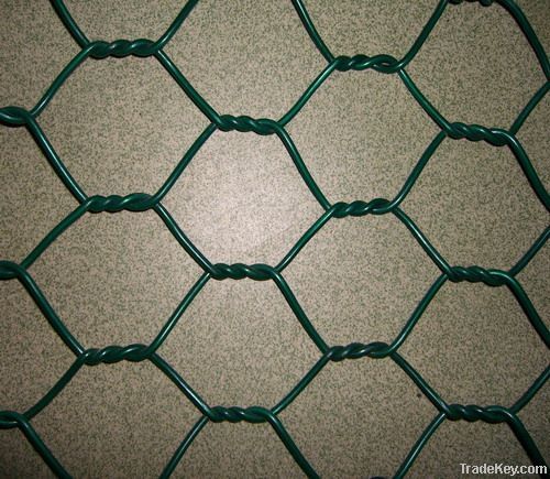 galvanized and PVC coated hexagonal wire netting