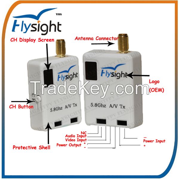 TX58CE 5.8Ghz wireless AV TX transmitter with CE cert Legal in Europe