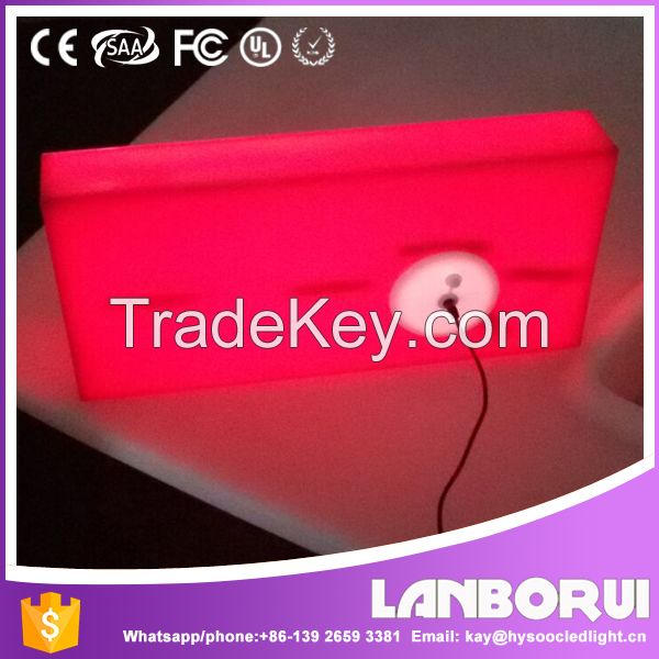 Top quality colorful lighting led kerbstone / Led Light Plastic Curb Stone For Driveway/LED parking curb stone