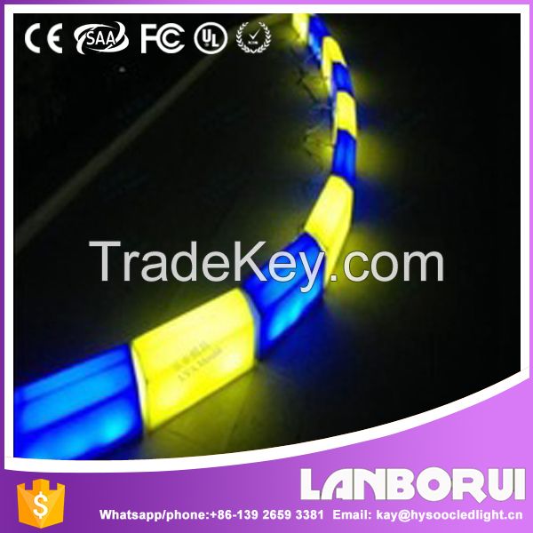 PE Plastic outdoor decoration streets blocks led light curbstone,Roadside Pavement Curbstone.