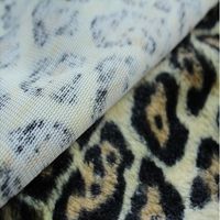 wholesale high density leopard print faux fur fabric