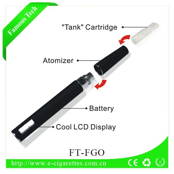 good design vamos FGO e cigarette cig e cigarette with LCD battery