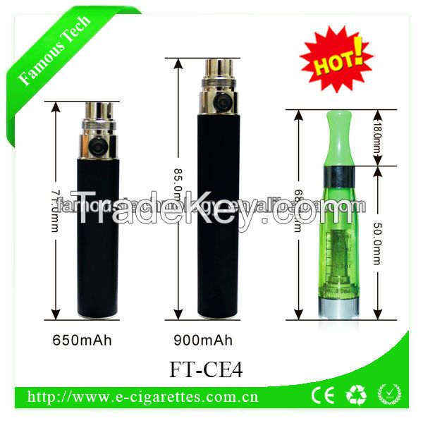 Elegant design ego ce4 electronic cigarette with bigger capacity