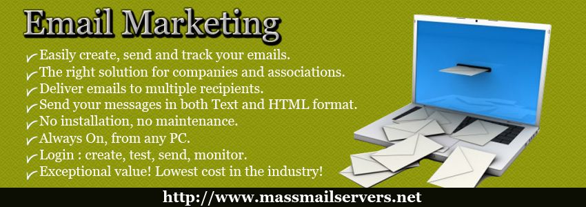 Bulk SMTP server &amp; email marketing services