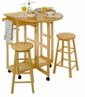 Breakfast Cart w/Stools (Kitchen Island)