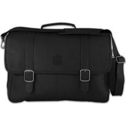 Genuine Leather Pangea Brand Sports Logo Laptop Briefcases