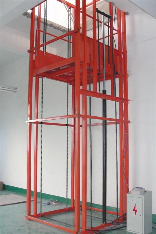 Chain Guard Rail Lift Platform