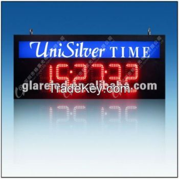 New design led time and temperature sign with GPS function