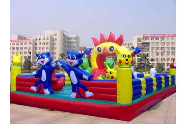 Attractive Huge Fun City Inflatable Playground For Children / Kids Paradise