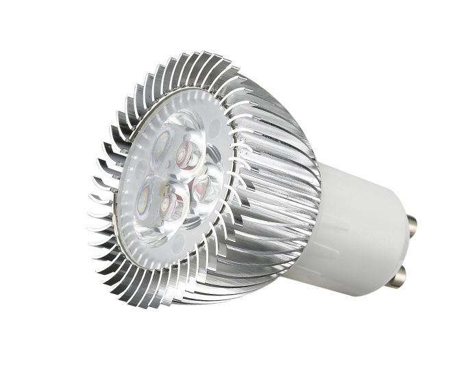 3/5W GU10 LED Spotlight, High Brightness, Easy to Install, Good Heatsink, CE Certified