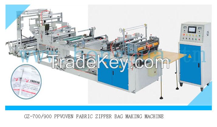 PPVoven Fabric Zipper Bag Making Machine