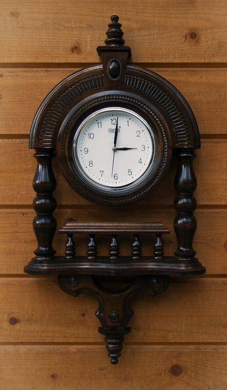 Wall wood clock.