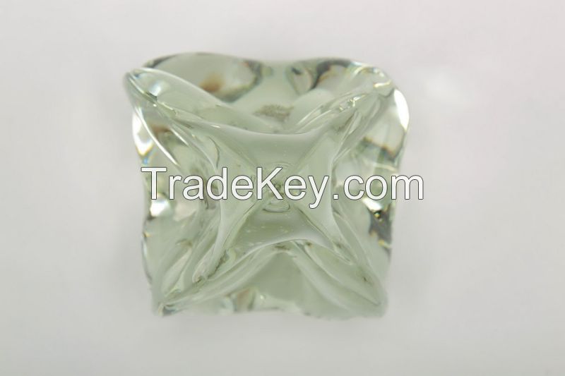 Decorative blown glass fir tree