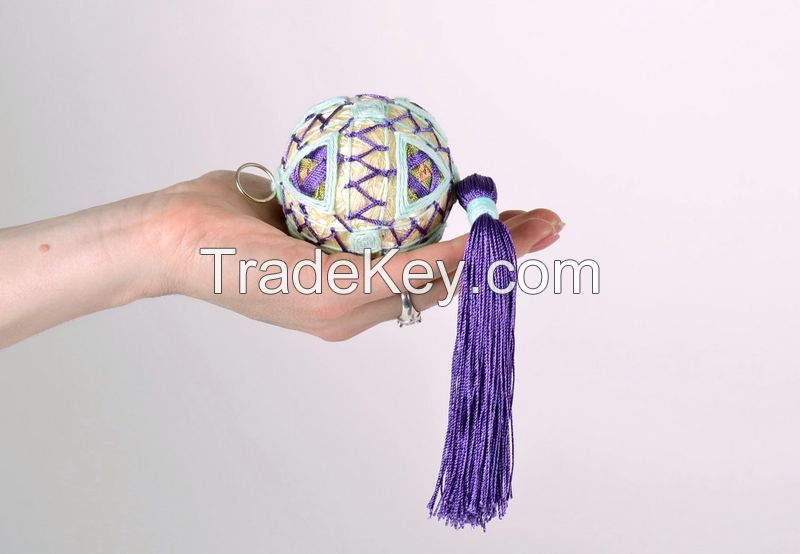 Interior pendant Temari Christmas tree ball