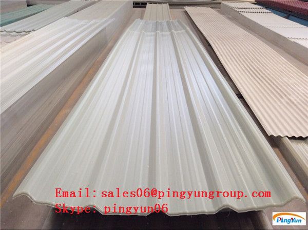 clear one layer PVC roof sheet/ PVC roofing sheet  