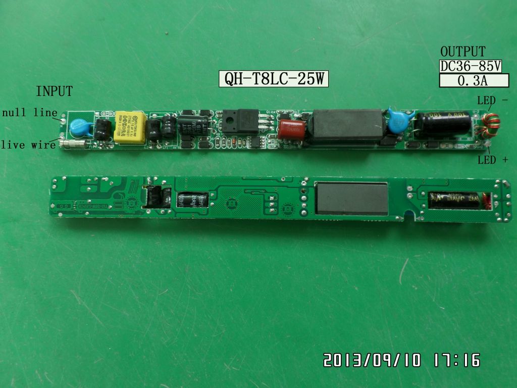 T8/T10 tube LED driver 6W 10W 12W 15W 16W 18W 0.1A 0.15A 0.18A 0.2A 0.25A 0.3A 21V~100V power supply lighting transformer QiHan