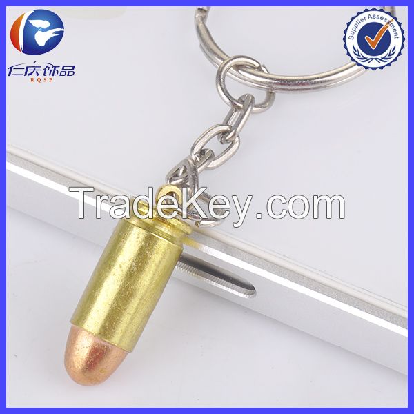 Fashion military favor keyring men's best gift Bullet key chain